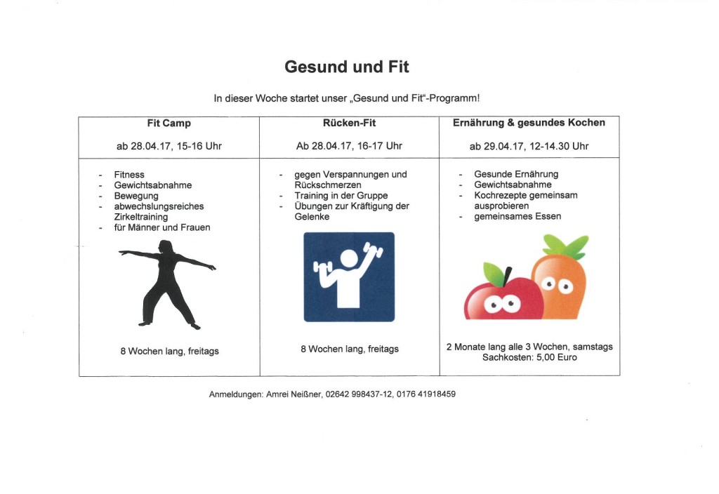 Gesund und Fit-Programm