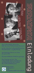 Einladungsflyer Rückseite