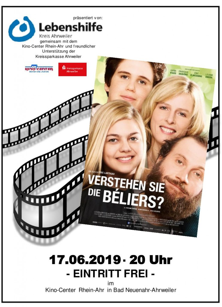 Plakat Kinofilm 'Verstehen Sie die Béliers'