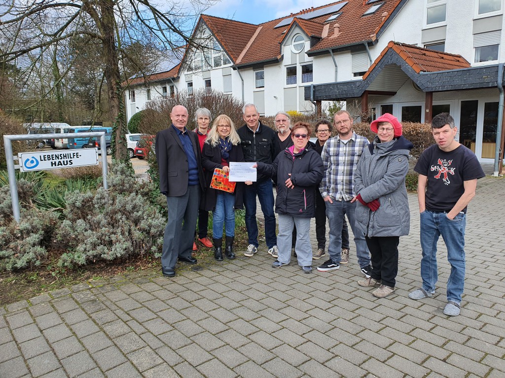 Spendenübergabe Heuboden